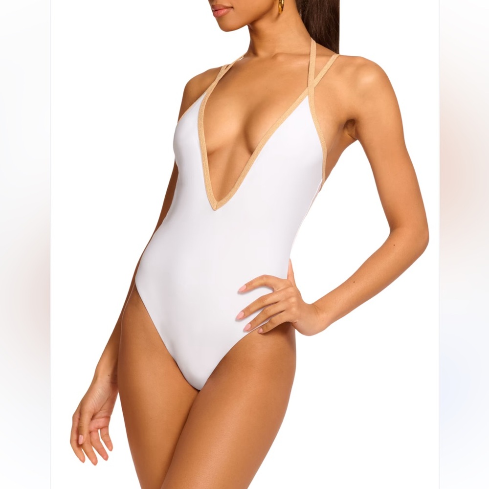 Ramy Brook Bia Contrast Trim One-Piece Swimsuit - women’s small